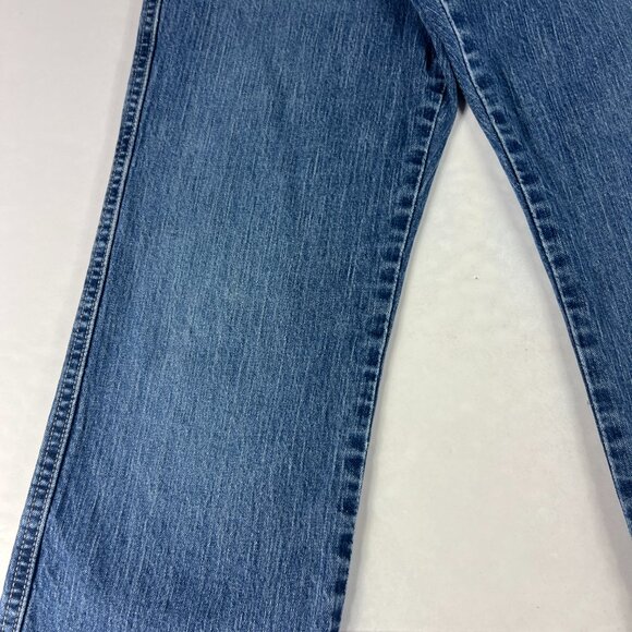 Y2K Calvin Klein Jeans Women's Measured 30x29* Slim Boot Cut Blue Denim Tag 10 - Picture 4 of 16